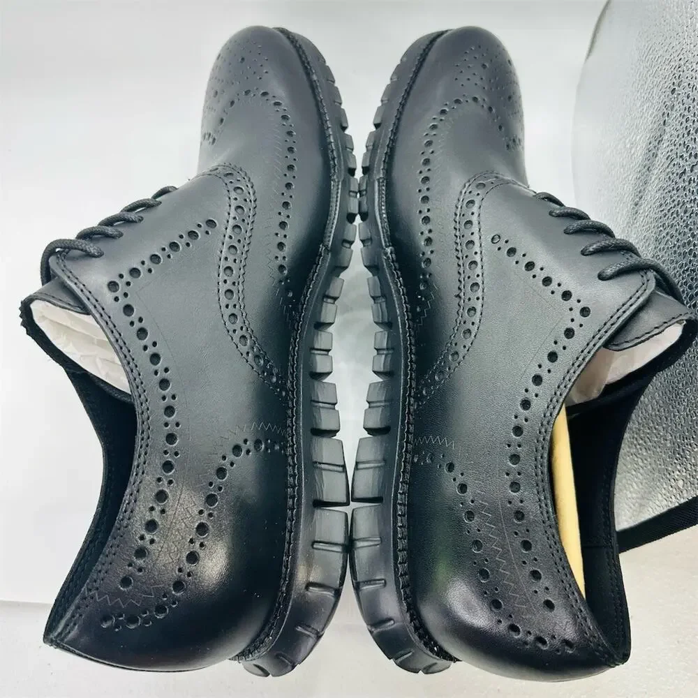 Cole Haan ZERØGRAND Wingtip Oxford Men's Dress Shoes Black Size 12 M